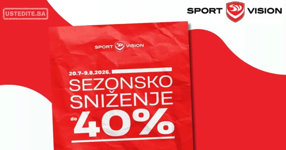 Sport Vision SEZONSKO SNIŽENJE 20.7-9.8.2026.