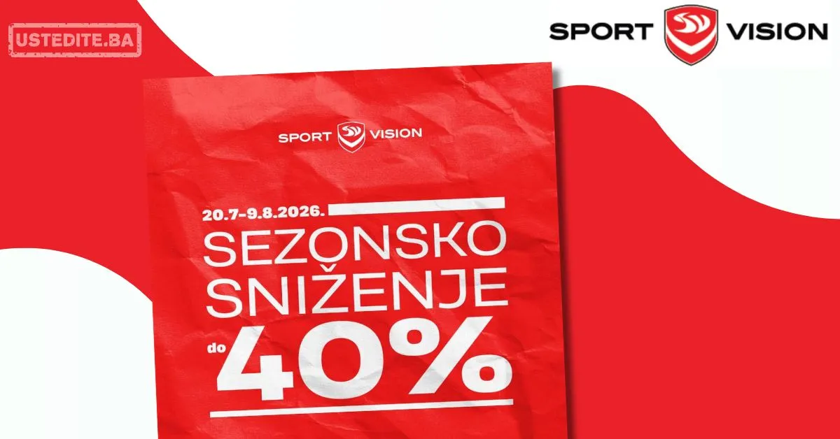 Sport Vision SEZONSKO SNIŽENJE 20.7-9.8.2026.