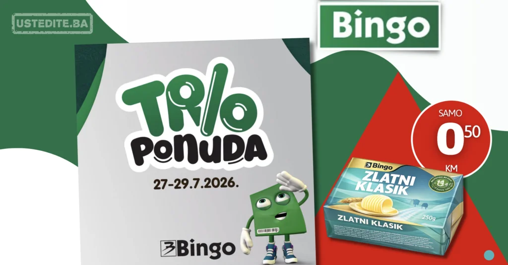 Bingo TRIO PONUDA 27-29.7.2026.