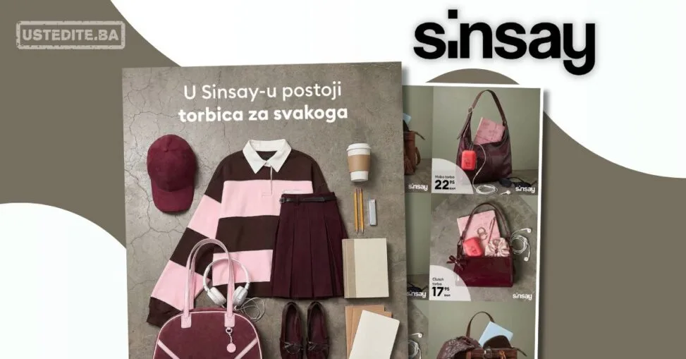Sinsay akcija TORBE juli 2026.