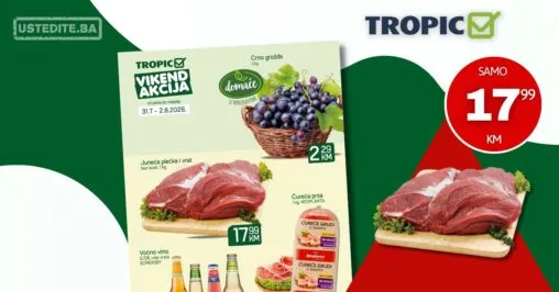 Tropic vikend akcija 31.7-2.8.2026.
