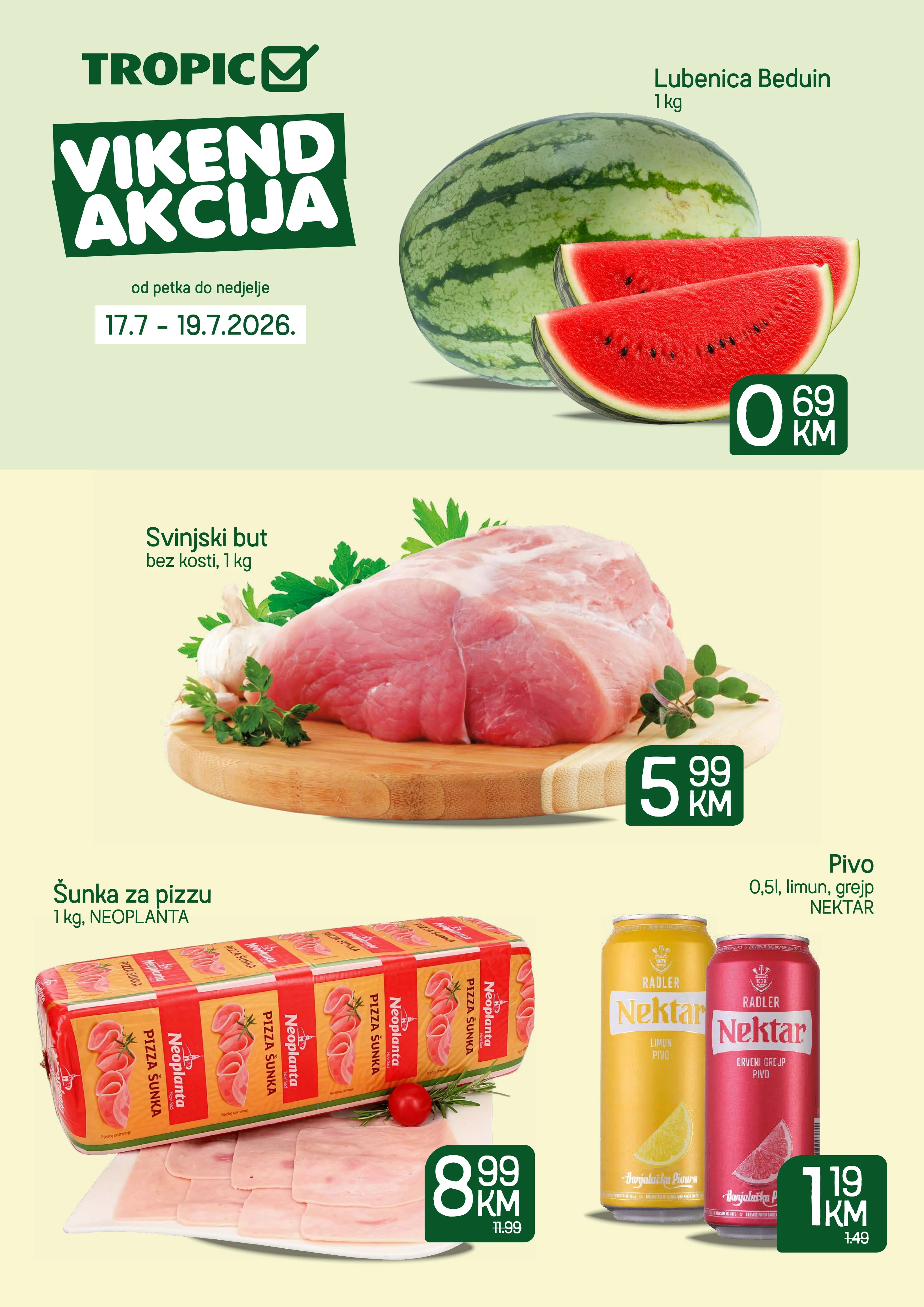 Tropic vikend akcija 17-19.7.2026. - str. 1