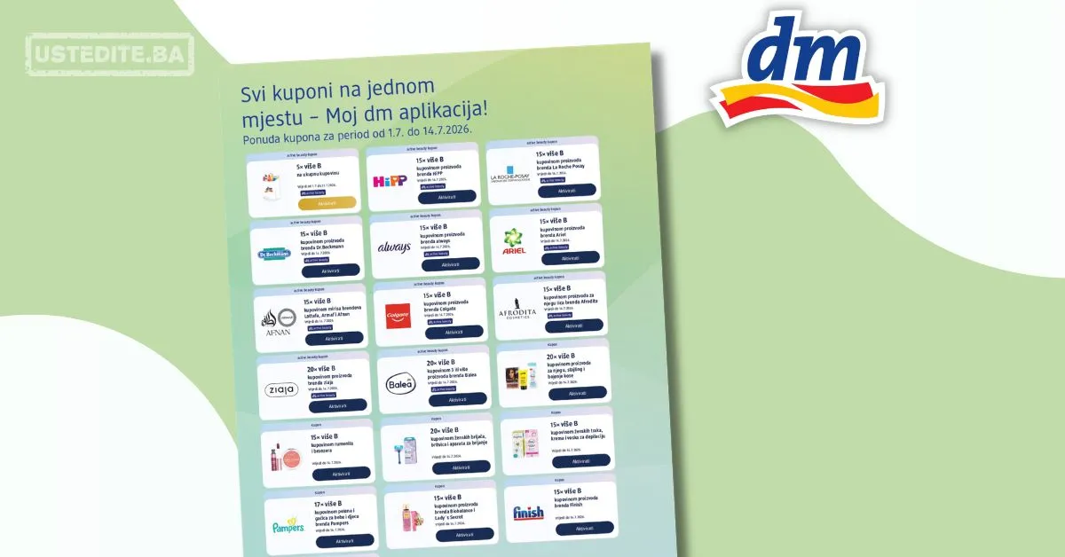 dm KUPONI – akcija do 14.7.2026.