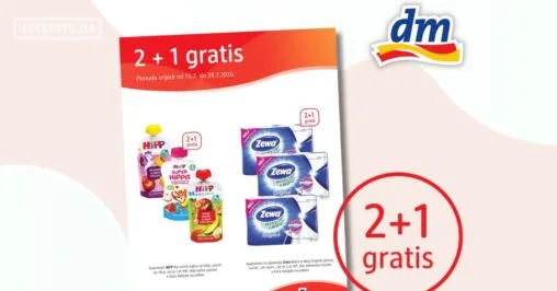 dm 2+1 GRATIS 15-28.7.2026.