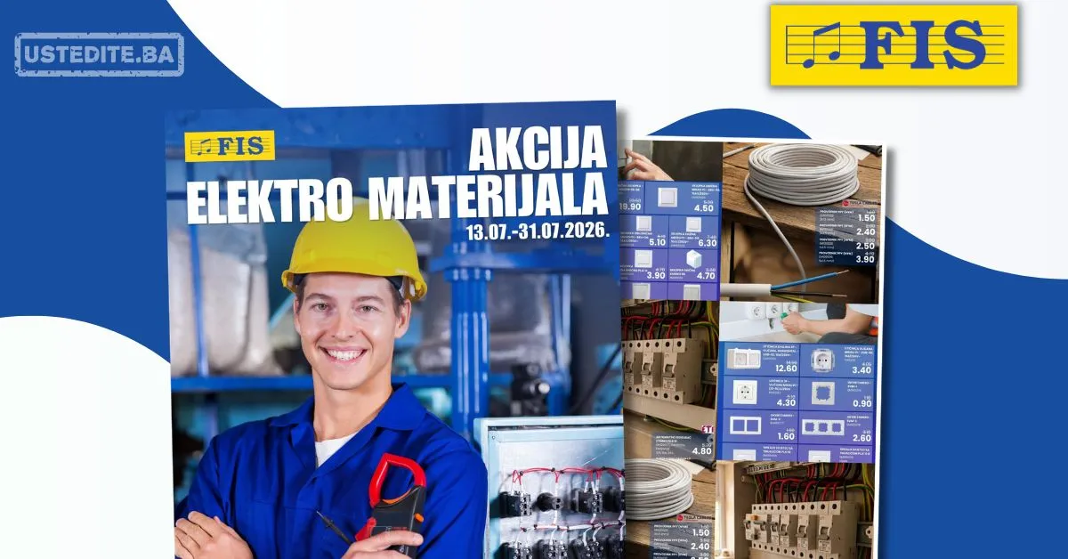 Fis akcija ELEKTRO MATERIJAL 13-31.7.2026.