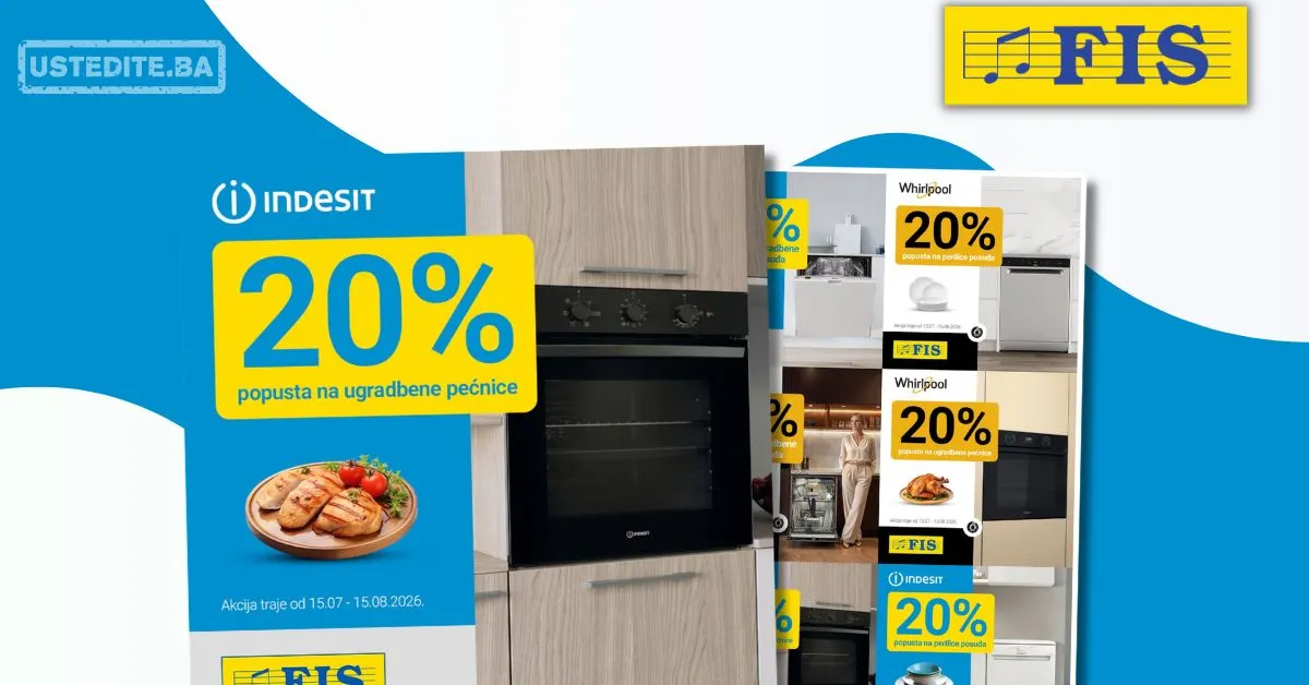 Fis akcija INDESIT I WHIRLPOOL 15.7-15.8.2026.