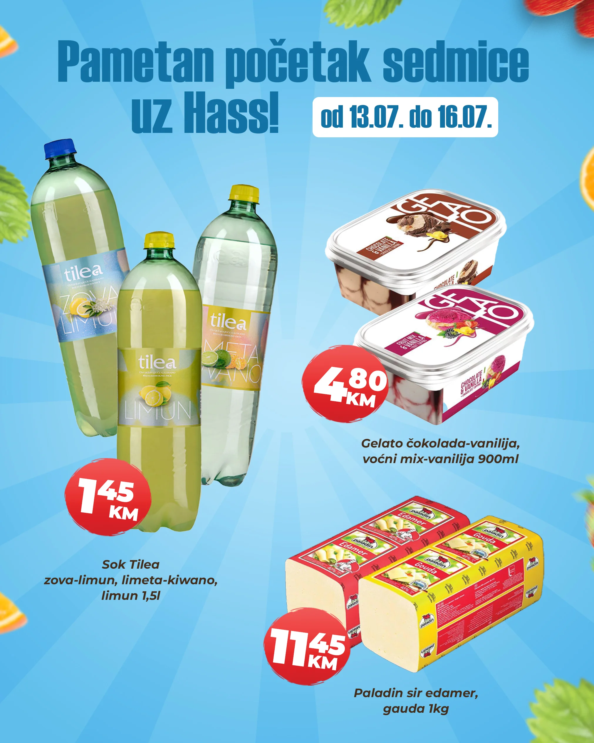 Hass komerc Zenica akcija za početak sedmice 13-16.7.2026. - str. 1