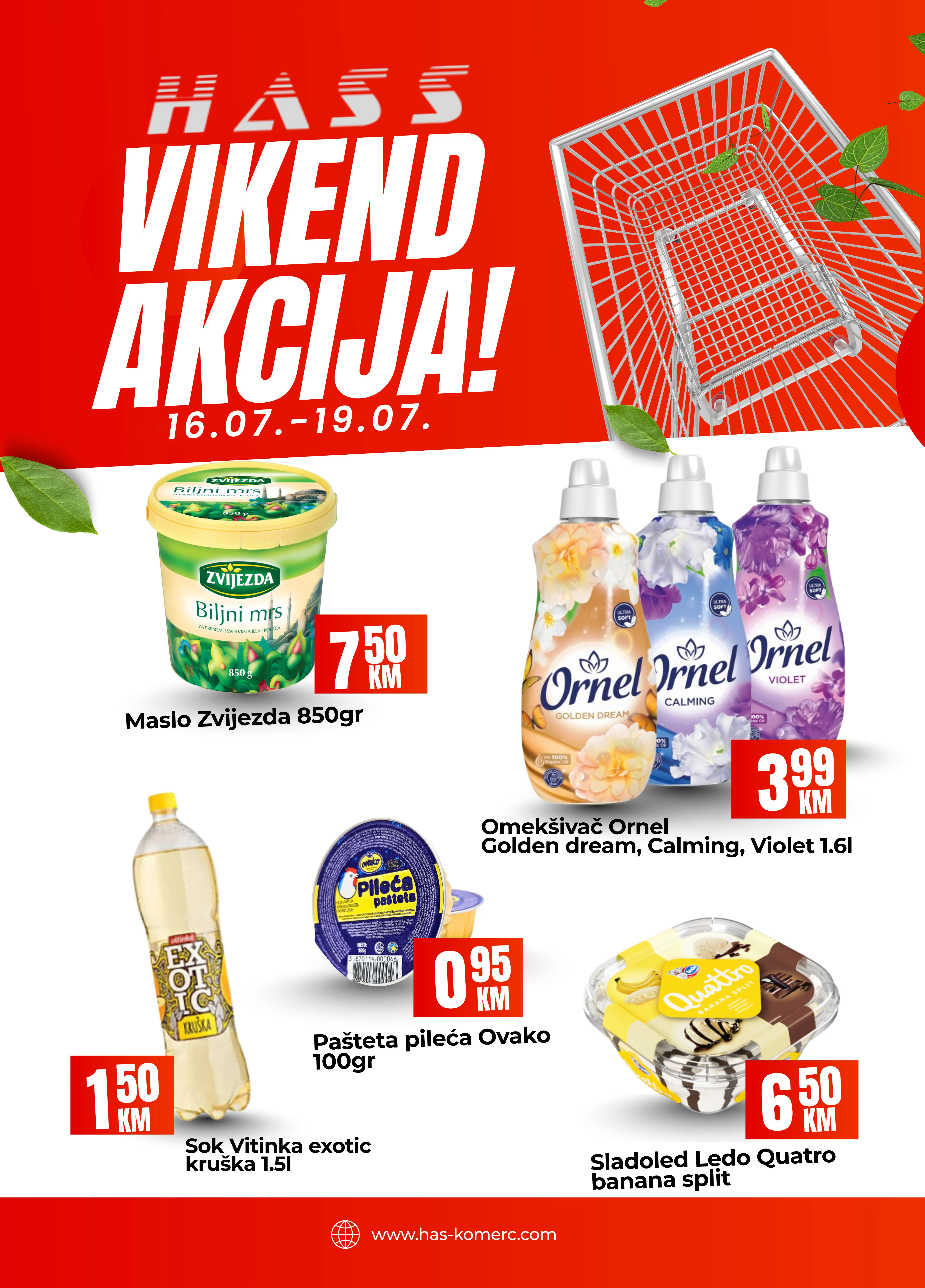 Hass komerc Zenica vikend akcija 16-19.7.2026. - str. 1