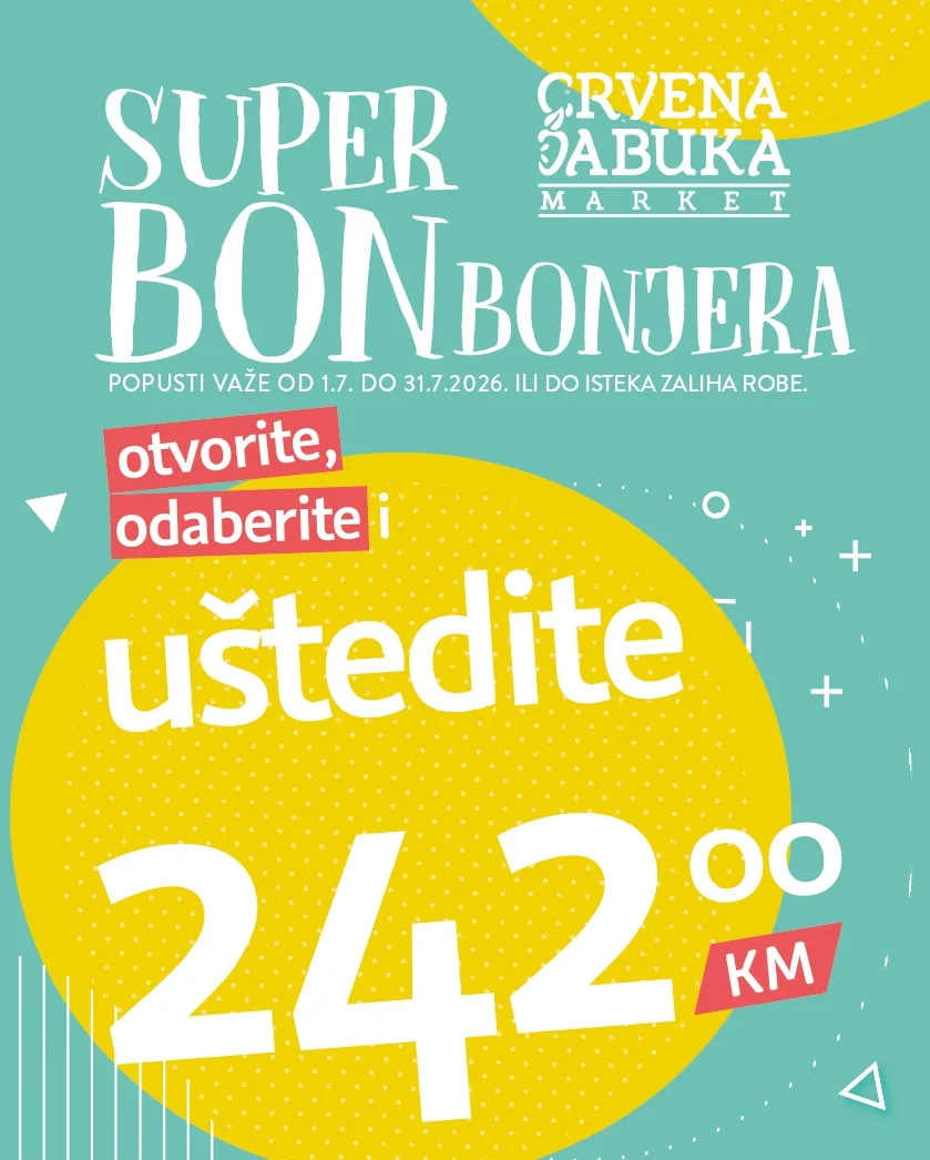 Crvena jabuka SUPER BONBONJERA 1-31.7.2026. - str. 1