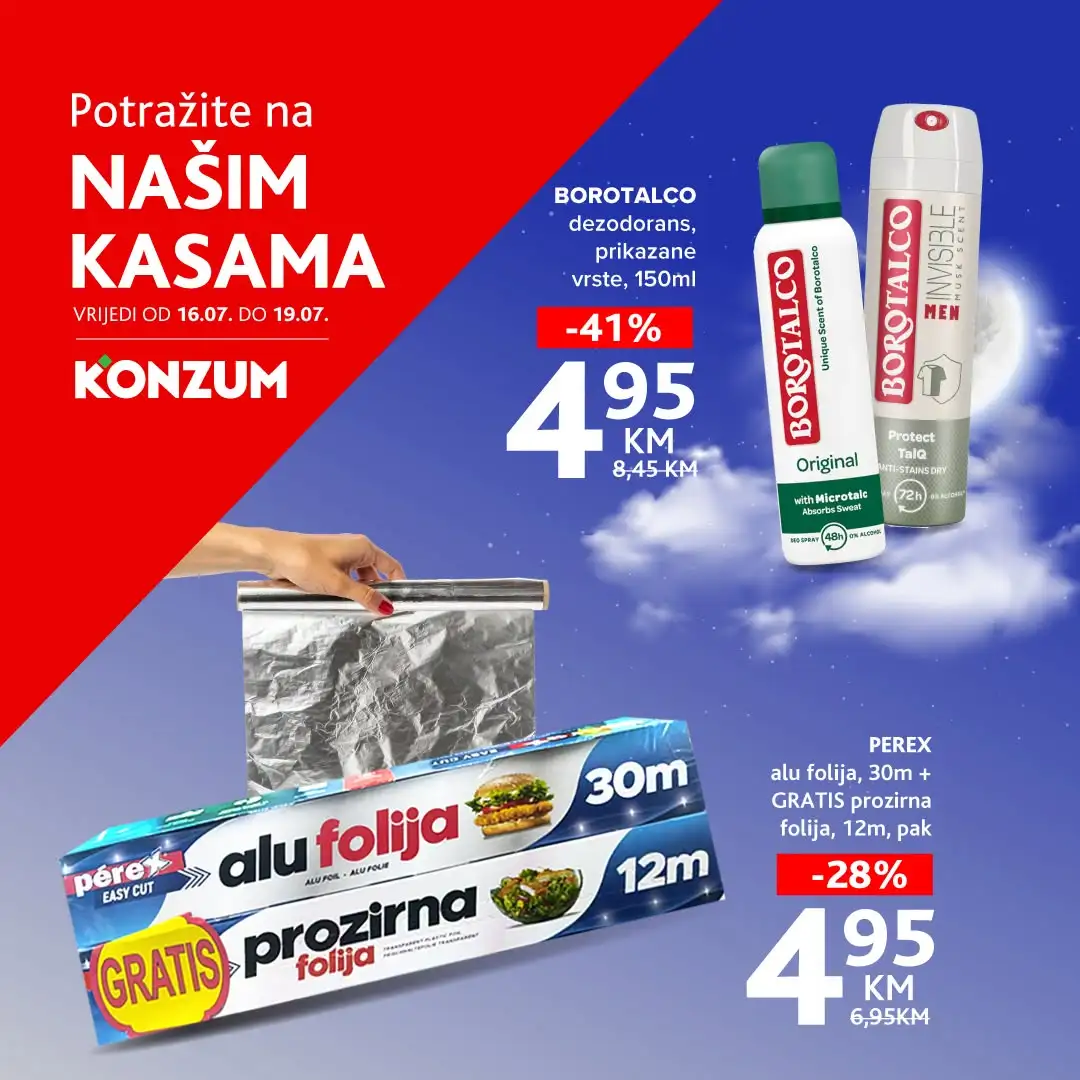Konzum AKCIJA NA KASAMA 16-19.7.2026. - str. 1