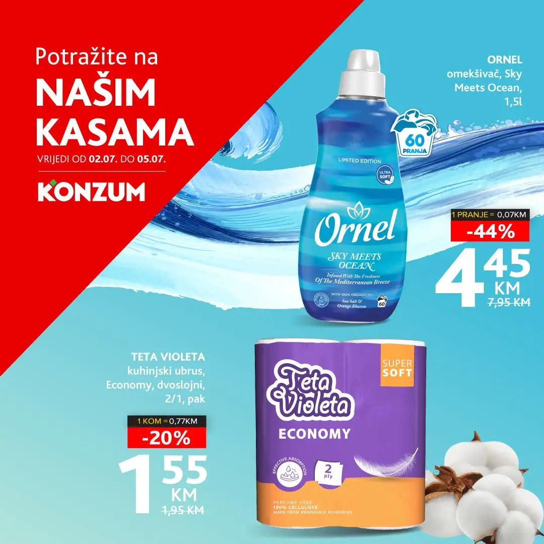Konzum AKCIJA NA KASAMA 2-5.7.2026 - str. 1