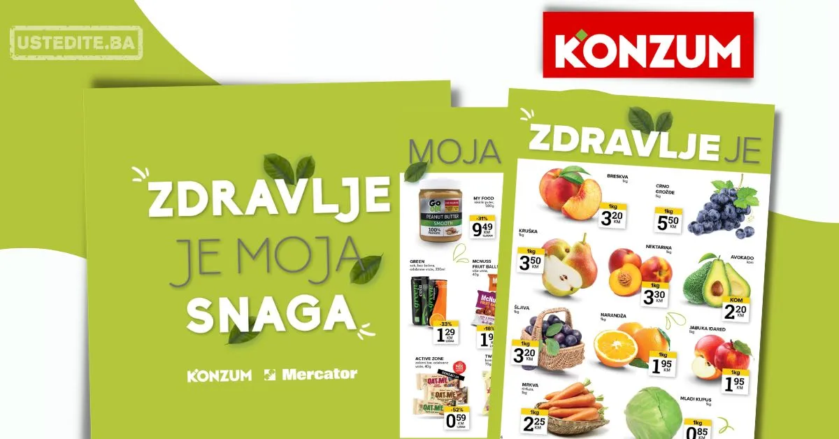 Konzum ZDRAVE NAMIRNICE 14-20.7.2026.