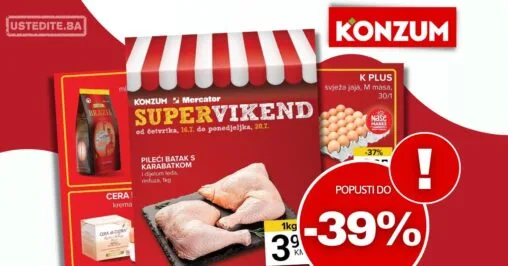 Konzum vikend akcija 16-20.7.2026.
