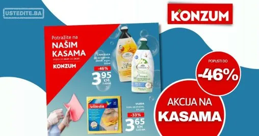 Konzum AKCIJA NA KASAMA 23-26.7.2026.