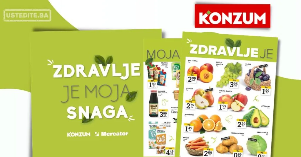 Konzum ZDRAVE NAMIRNICE 28.7-3.8.2026.