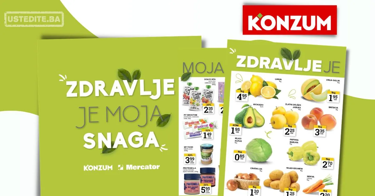 Konzum ZDRAVE NAMIRNICE 7-13.7.2026.