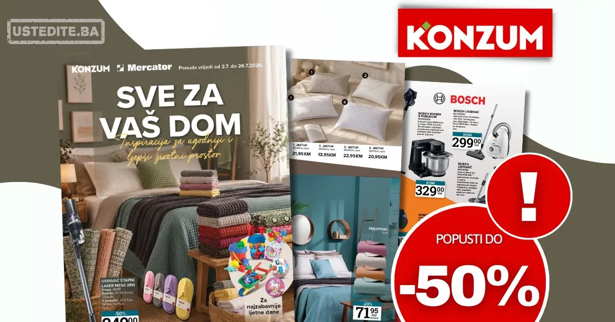 Konzum i Mercator katalog - Sve za vaš dom 2-26.7.2026. - str. 17