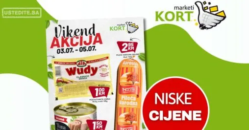 Kort vikend akcija 3-5.7.2026.