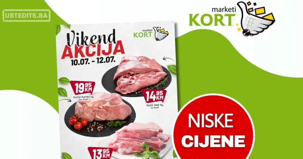Kort vikend akcija 10-12.7.2026.
