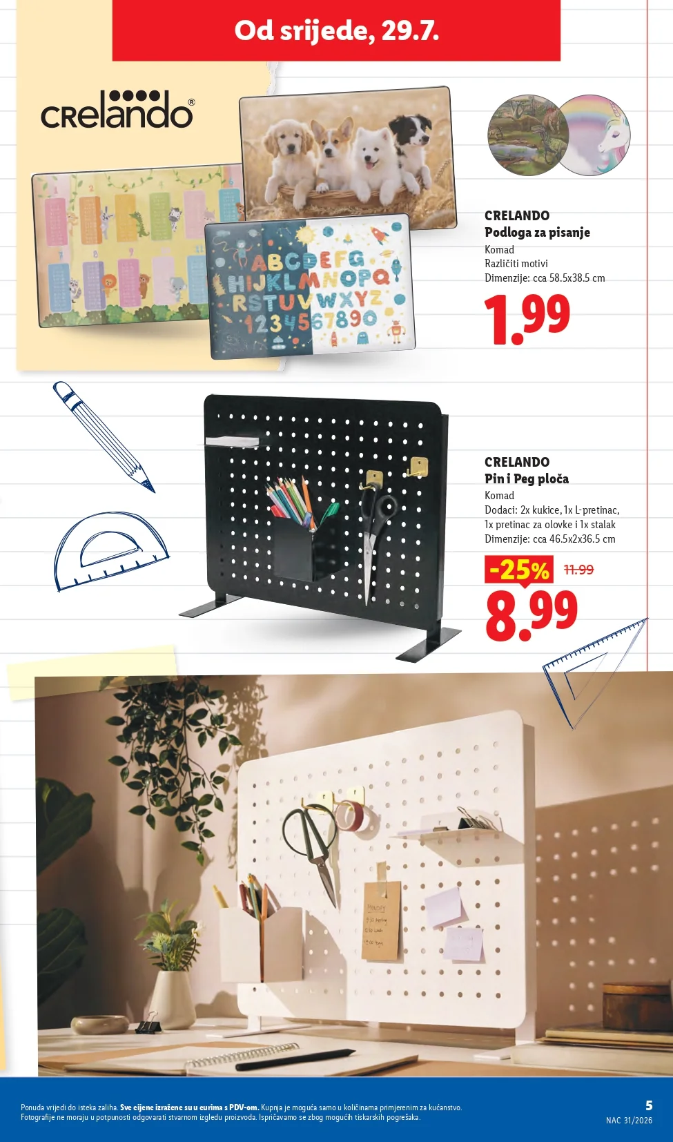 Lidl katalog HRVATSKA/SVE ZA ŠKOLU 29.7.2026. do isteka zaliha - str. 5