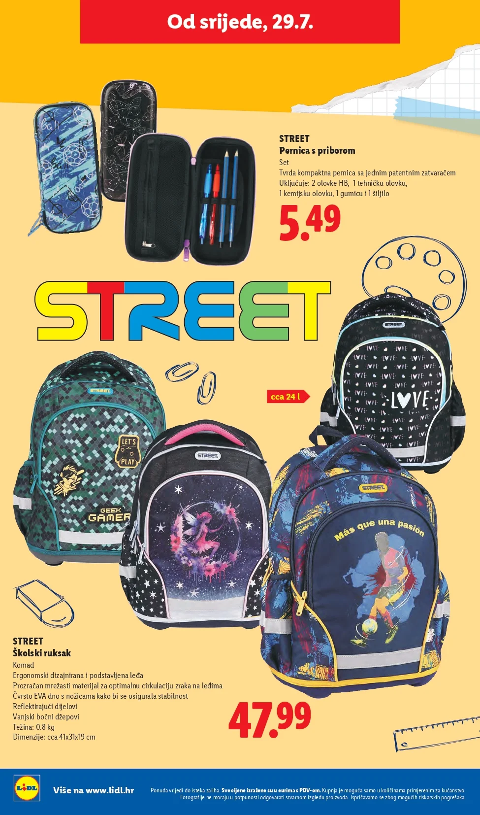 Lidl katalog HRVATSKA/SVE ZA ŠKOLU 29.7.2026. do isteka zaliha - str. 8