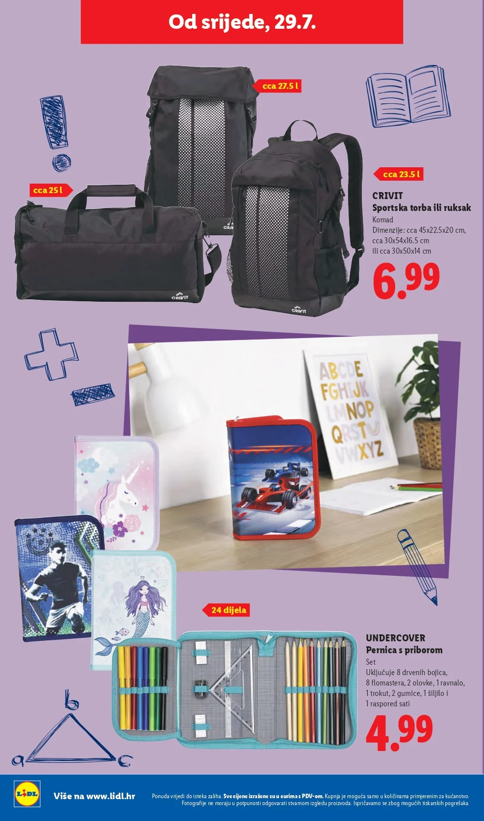 Lidl katalog HRVATSKA/SVE ZA ŠKOLU 29.7.2026. do isteka zaliha - str. 10