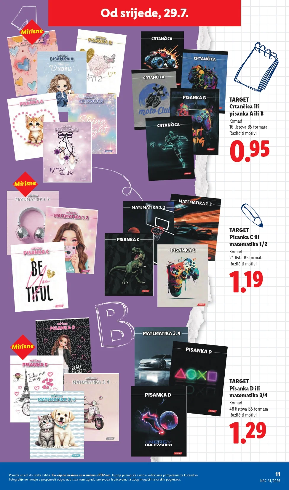 Lidl katalog HRVATSKA/SVE ZA ŠKOLU 29.7.2026. do isteka zaliha - str. 11