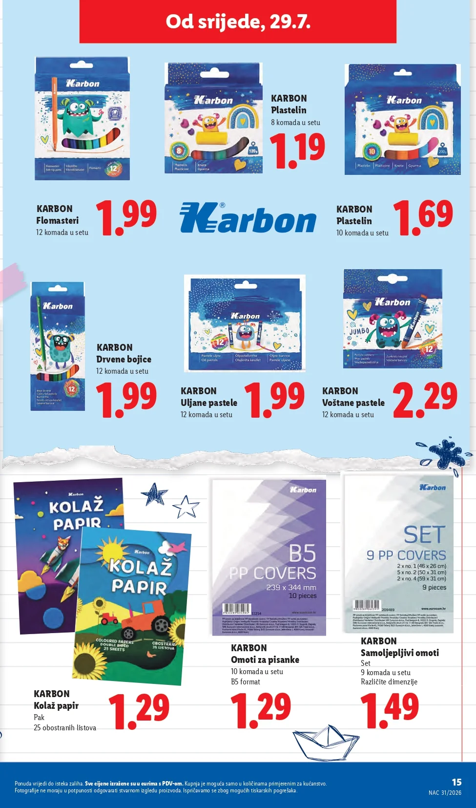 Lidl katalog HRVATSKA/SVE ZA ŠKOLU 29.7.2026. do isteka zaliha - str. 15