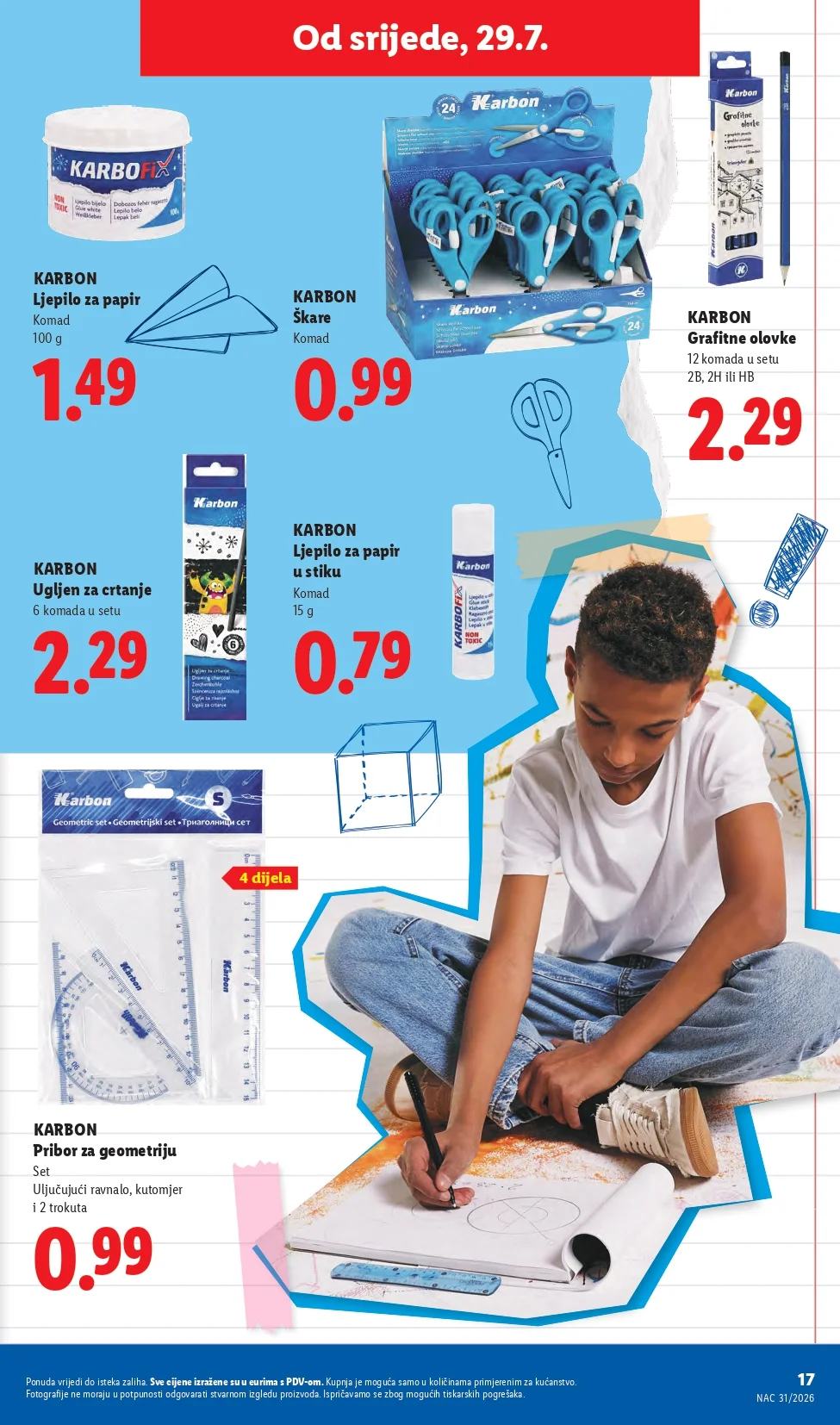 Lidl katalog HRVATSKA/SVE ZA ŠKOLU 29.7.2026. do isteka zaliha - str. 17
