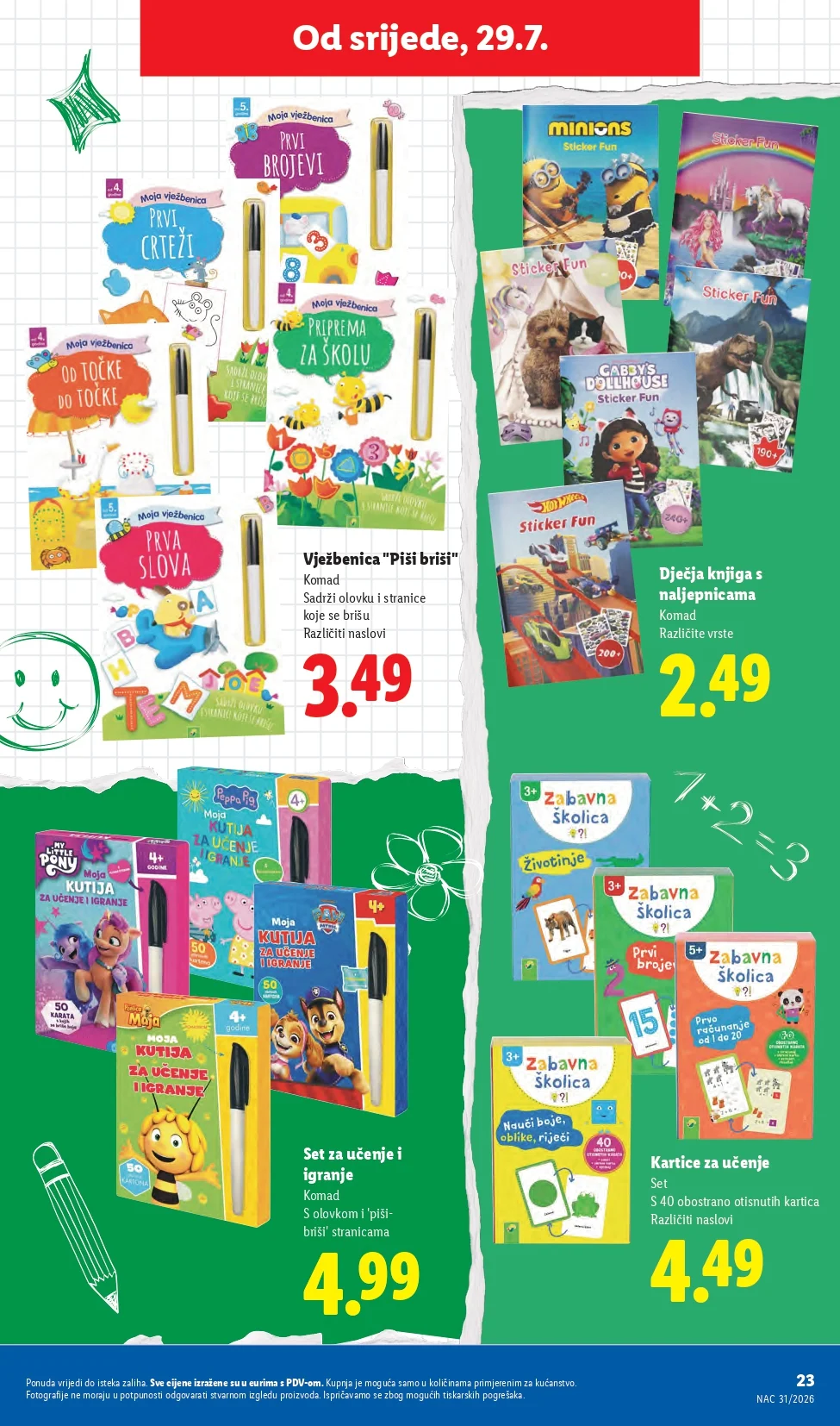 Lidl katalog HRVATSKA/SVE ZA ŠKOLU 29.7.2026. do isteka zaliha - str. 23
