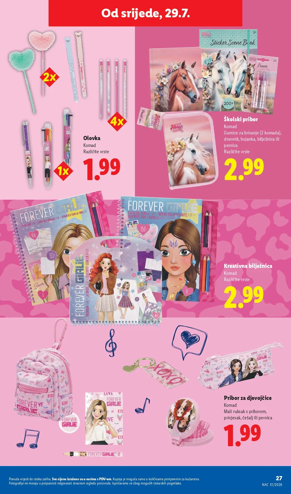 Lidl katalog HRVATSKA/SVE ZA ŠKOLU 29.7.2026. do isteka zaliha - str. 27