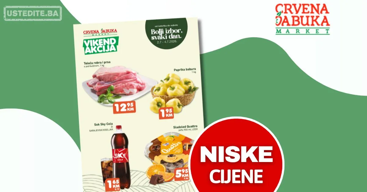 Crvena jabuka vikend akcija 2-4.7.2026.