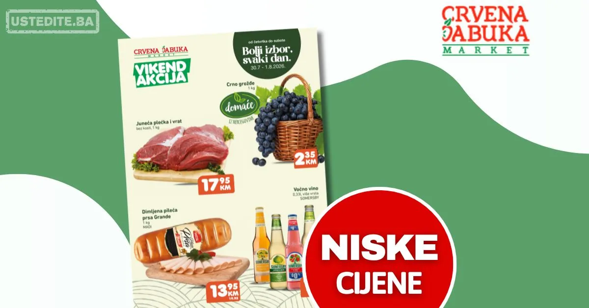 Crvena jabuka vikend akcija 30.7-1.8.2026.