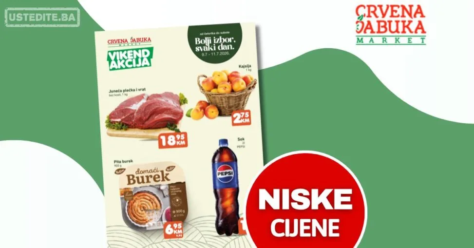 Crvena jabuka vikend akcija 9-11.7.2026.