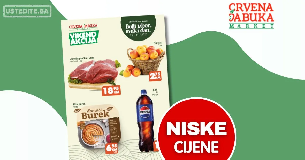Crvena jabuka vikend akcija 9-11.7.2026.