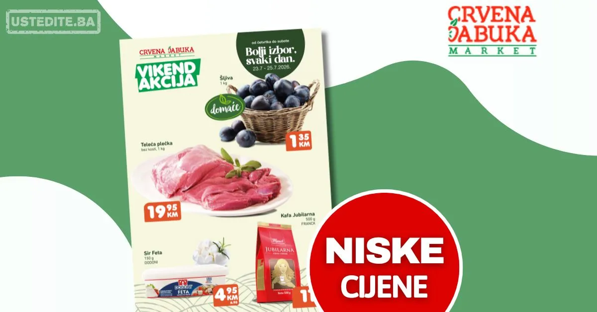 Crvena jabuka vikend akcija 23-25.7.2026.