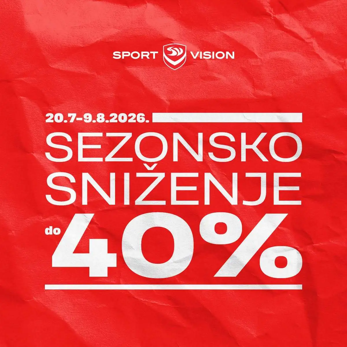 Sport Vision SEZONSKO SNIŽENJE 20.7-9.8.2026. - str. 1