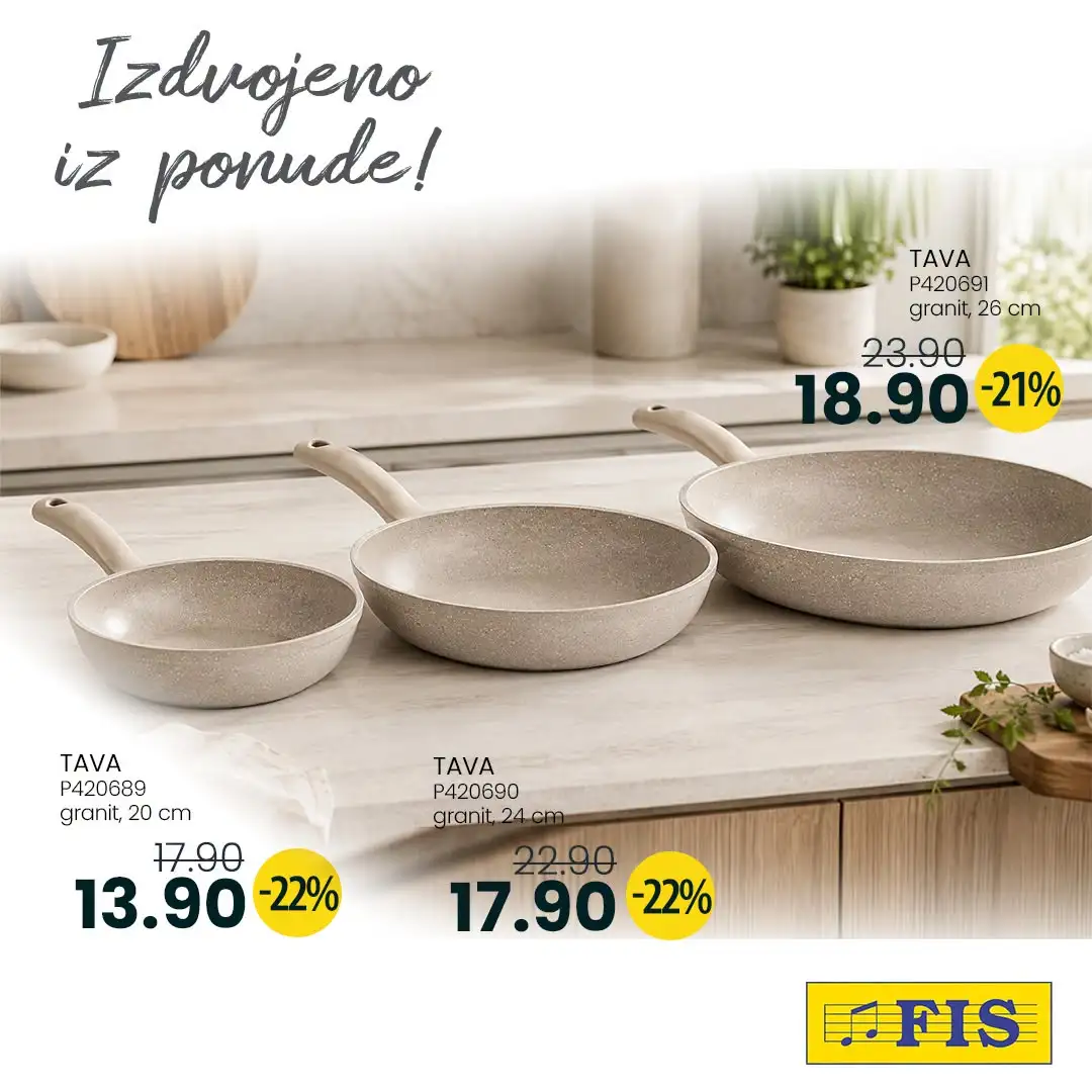 Fis akcija POSUĐE – sniženje do 20.8.2026. - str. 1