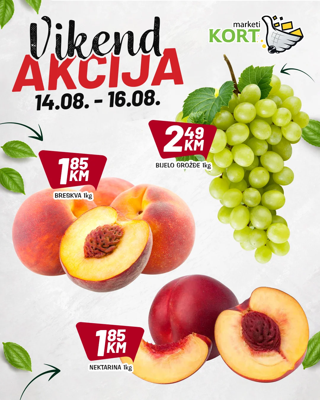 Kort vikend akcija 14-16.8.2026. - str. 1