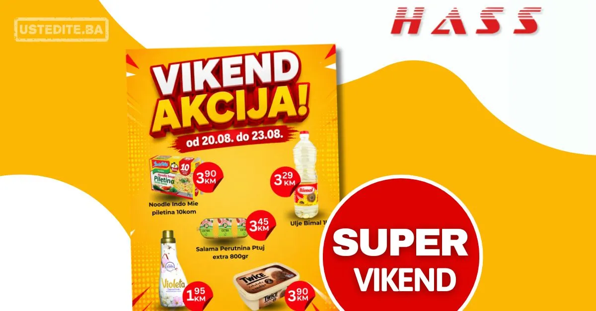 Hass komerc vikend akcija 20-23.8.2026.