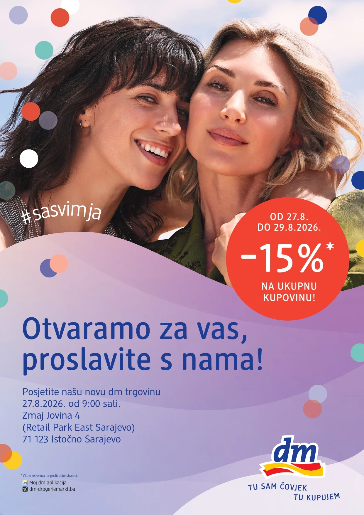 dm katalog SVE 1+1 GRATIS 27-29.8.2026. - str. 1
