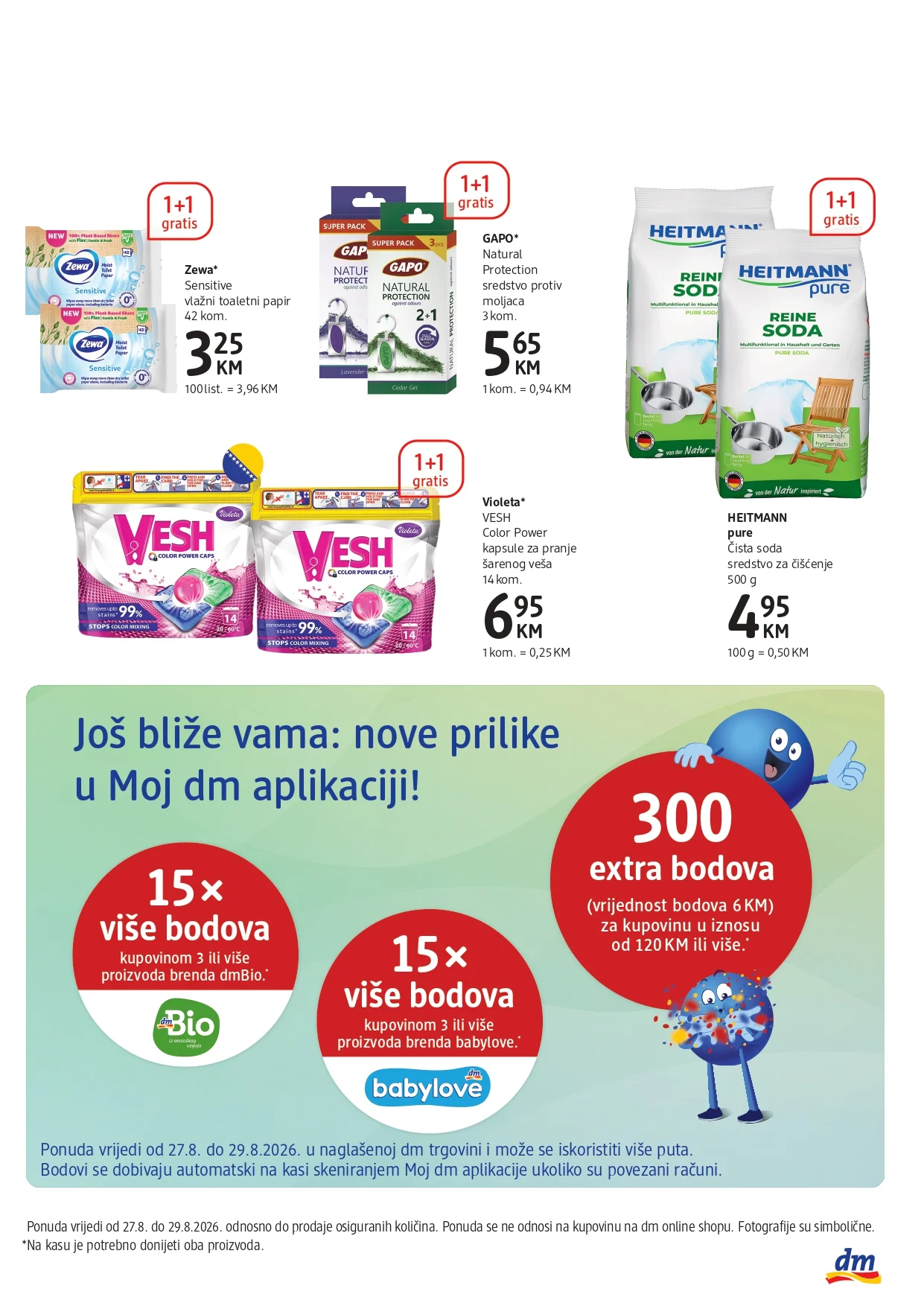 dm katalog SVE 1+1 GRATIS 27-29.8.2026. - str. 3