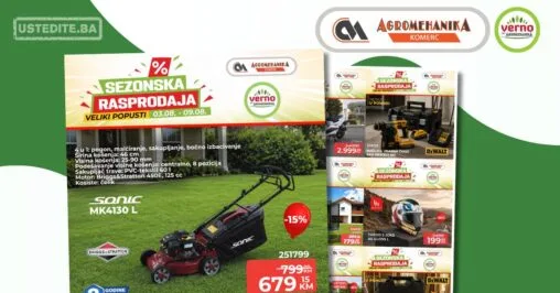 Verno by Agromehanika RASPRODAJA 3-9.8.2026.