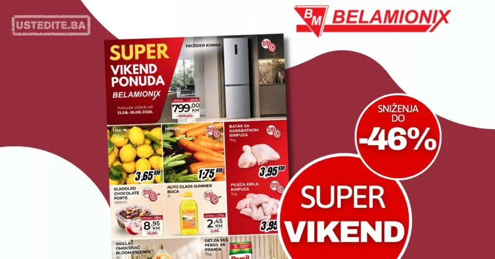 Belamionix vikend akcija 13-16.8.2026.