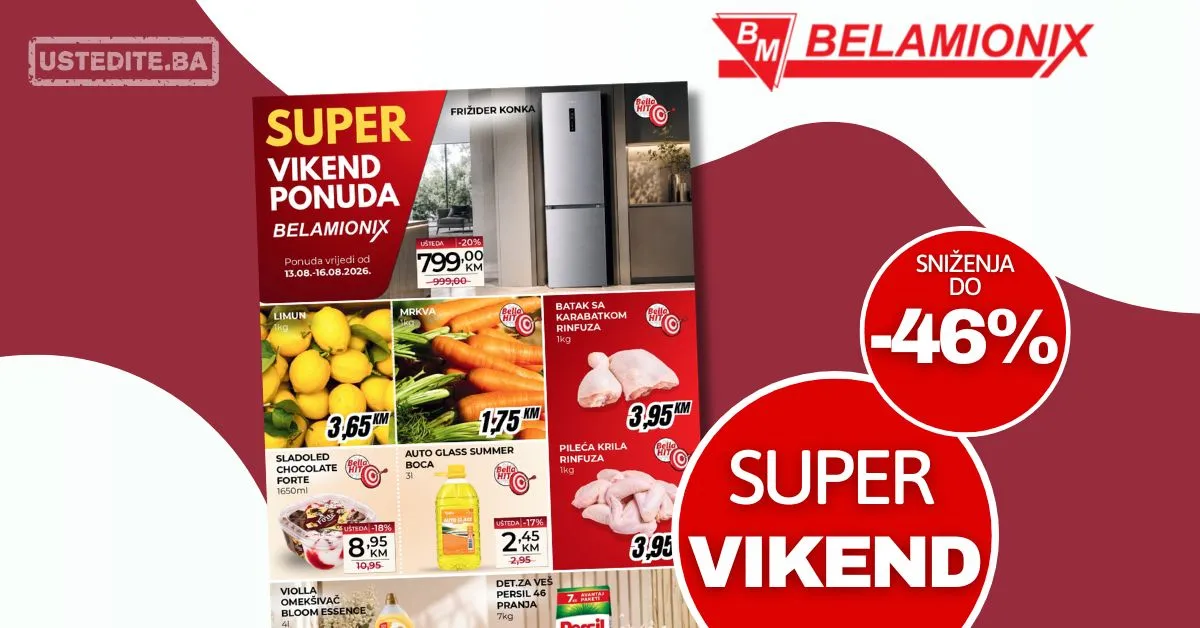 Belamionix vikend akcija 13-16.8.2026.