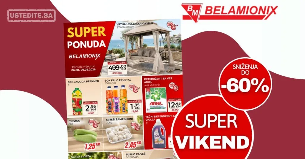 Belamionix vikend akcija 6-9.8.2026.