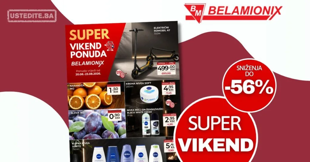 Belamionix vikend akcija 20-23.8.2026.