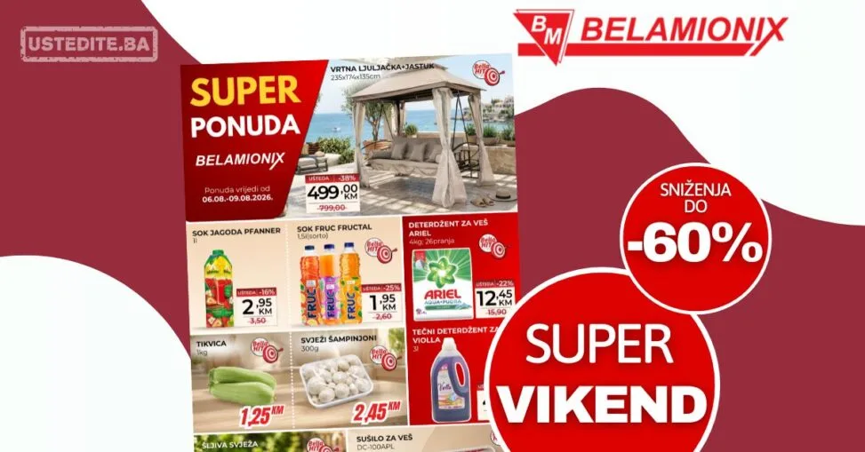 Belamionix vikend akcija 6-9.8.2026.