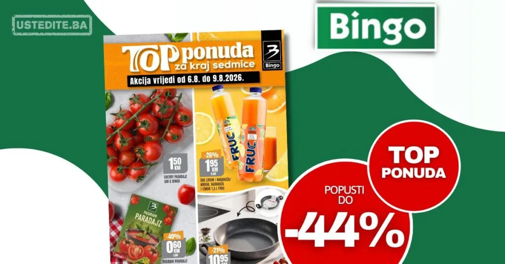 Bingo vikend akcija 6-9.8.2026.