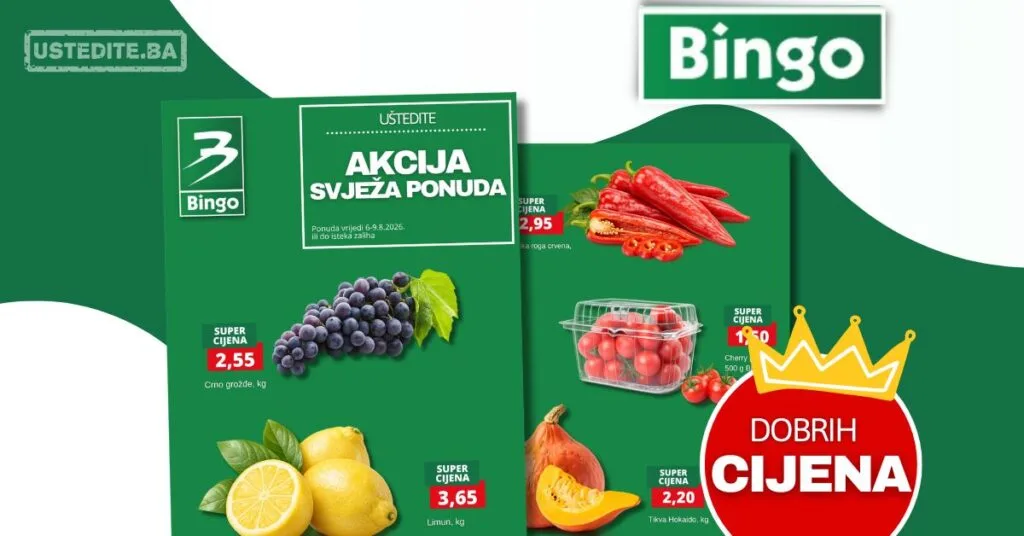 Bingo akcija SVJEŽA PONUDA 6-9.8.2026. - str. 2